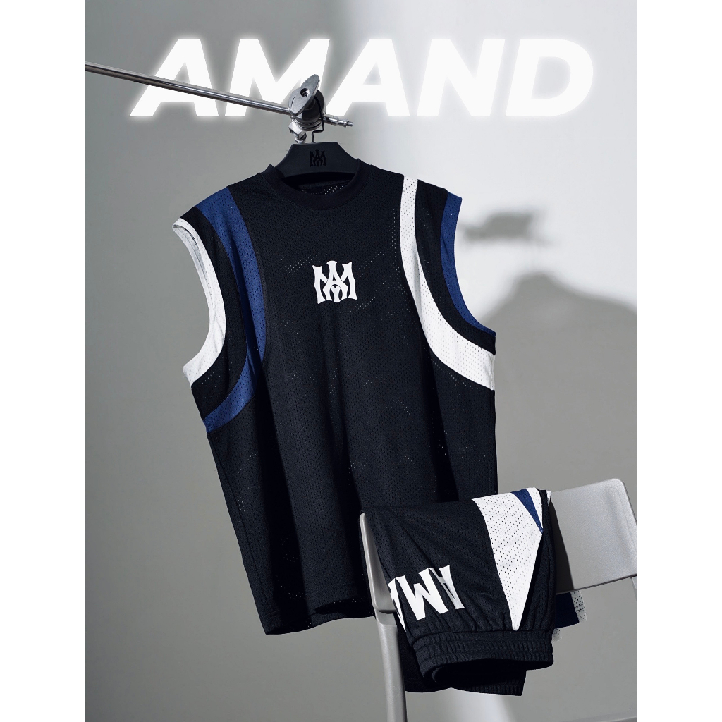 Bộ thể thao Amand Chaostic Breath Tanktop - Black/ Beige