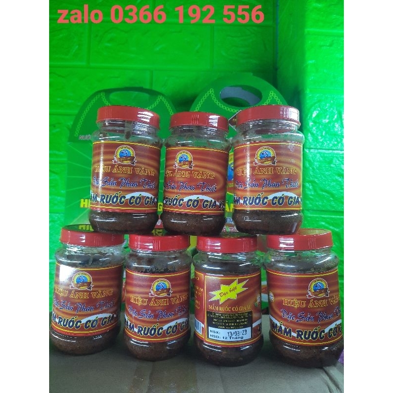 9 hủ Mắm ruốc, Đặc sản Phan Thiết-có gia vị , Hiệu Ánh Vàng ( 9 × 200g)