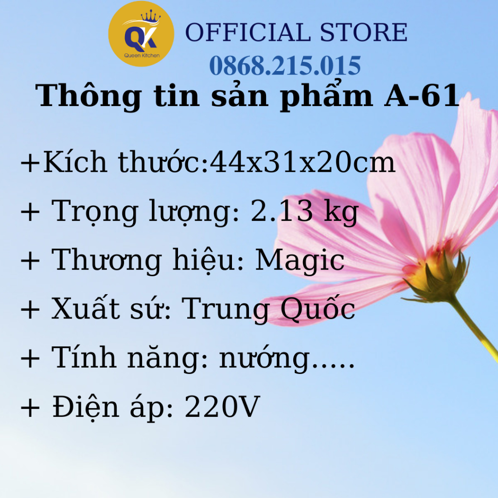 Máy hấp thực phẩm Magic A-61 - HÀNG MỚI CHÍNH HÃNG 100%