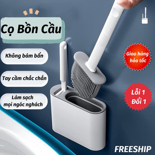 Chổi cọ vệ sinh 2 tính năng có rãnh thoát nước, chổi cọ nhà vệ sinh silicol beecook