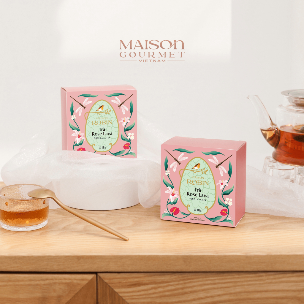 Trà Rose Lava Maison Gourmet - Dưỡng ẩm da, đẩy lùi các dấu hiệu lão hoá - Tăng cường hệ miễn dịch