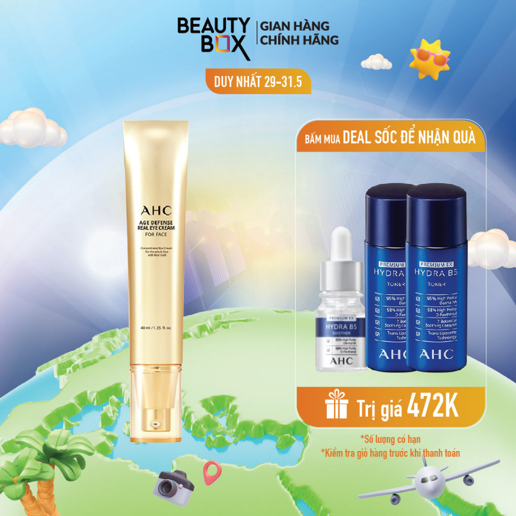 Kem Dưỡng Mắt AHC Age Defense Real Eye Cream For Face 40ml