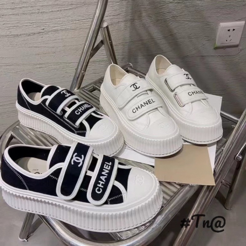 Giày bánh mì hottrend nâng đế quai dán Full box