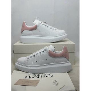   SIÊU PHẨM  GIÀY MC QUEEN TRẮNG GÓT HỒNG CAO CẤP alexander mcqueen gót hồng giày mc queen độn đế nữ ảnh thật 