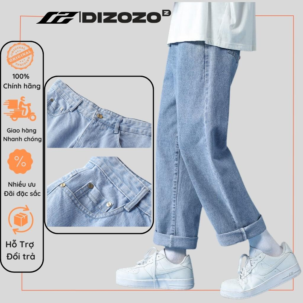 quần jean nam, jean nam ống,Quần baggy nam chất bò cao cấp xu hướng Hottrend Dizozo