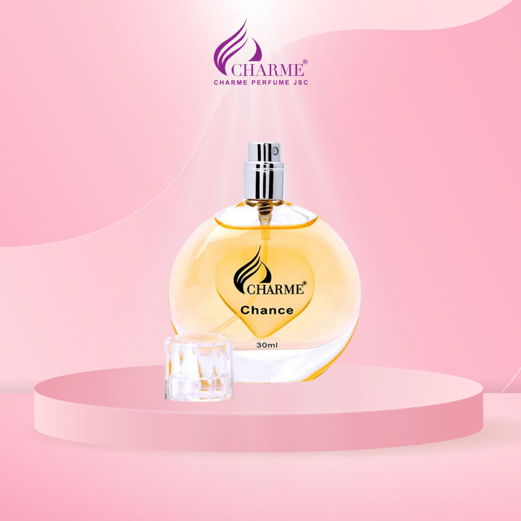 Nước hoa nữ thơm lâu, Charme Chance, mùi hương vani, mang phong cách nữ tính, gợi cảm, lưu hương lâu chai 30ml