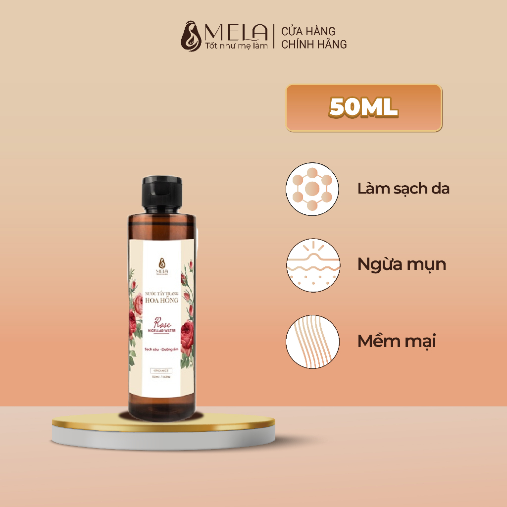 Combo Sữa Rửa Mặt + Tẩy Trang MELA (Minisize) Giảm Mụn Sáng Da Sạch Sâu Lỗ Chân Lông - ML53