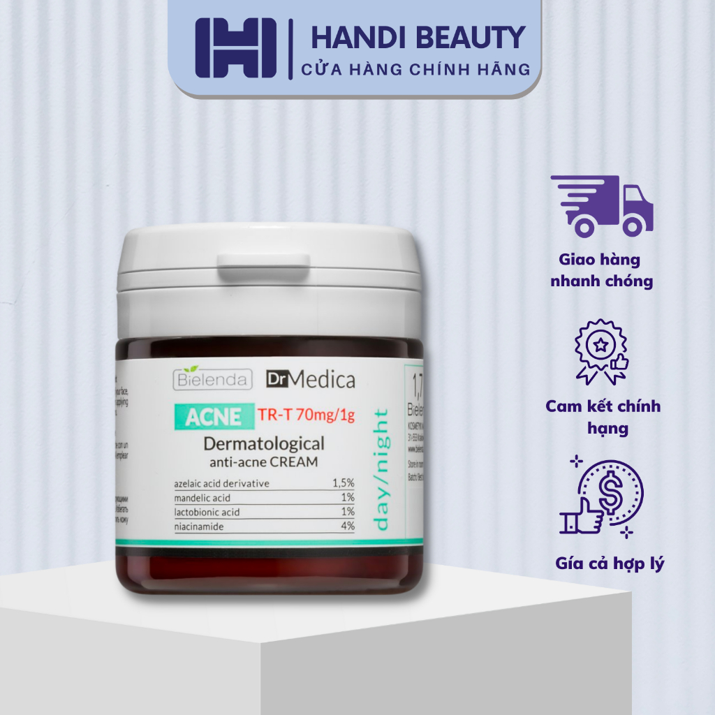 Kem dưỡng Bielenda Dr. Medica Anti-acne Dermatological giảm mụn, mờ thâm