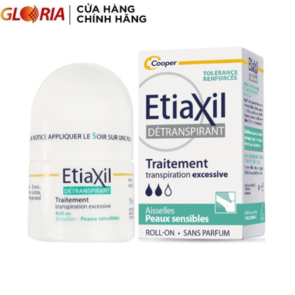 Lăn Khử Mùi Etiaxil Dành Cho Da Nhạy Cảm 15ml - Màu xanh