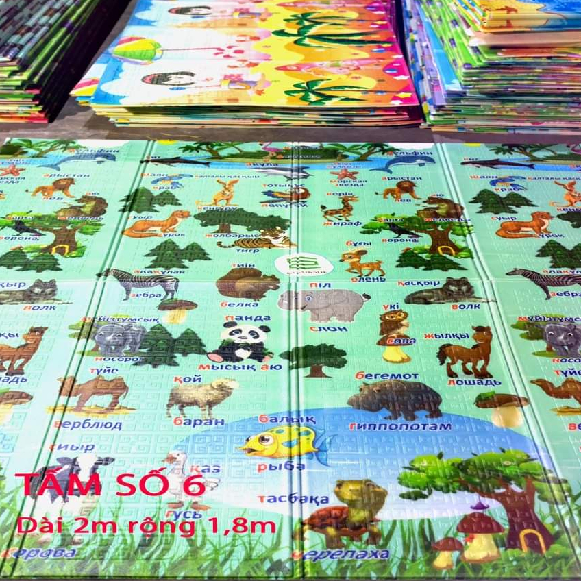 Thảm xốp trải sàn gấp gọn cho bé XPE Hàn Quốc Loại 1 1.8mx2m mẫu mới 2023