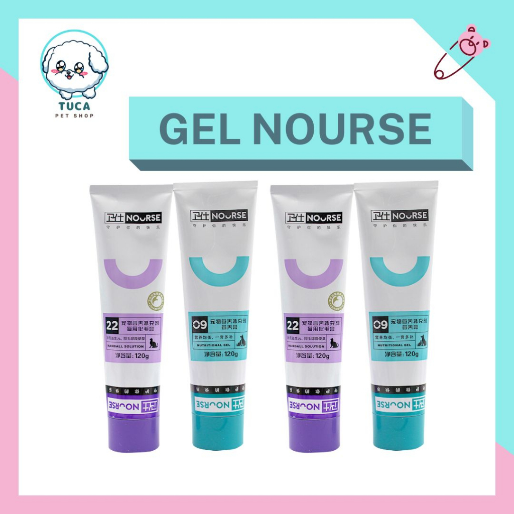 Gel dinh dưỡng cho mèo - Nourse No.09 ( Gel dinh dưỡng ) - Nourse No.22 ( Tiêu búi lông ) 120g - TUCA PET SHOP