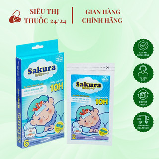 [ 2 miếng ] Miếng dán hạ sốt Sakura ⚡ CAM KẾT CHÍNH HÃNG ⚡ Miếng dán hạ nhanh cơn sốt, giảm đau đầu hiệu quả