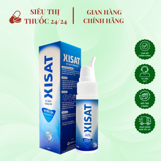 Nước biển vệ sinh Xisat chai 75ml ⚡ CAM KẾT CHÍNH HÃNG ⚡ Nước muối biển vệ sinh mũi họng, ngăn ngừa viêm xoang
