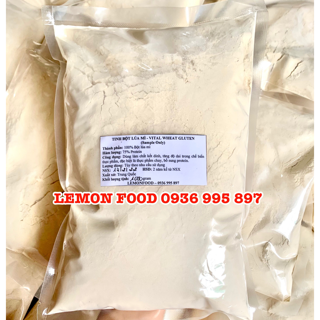 1Kg Vital wheat gluten - Bột lúa mì cao cấp làm mì căn, đồ chay, chả chay - SỈ GIÁ TỐT