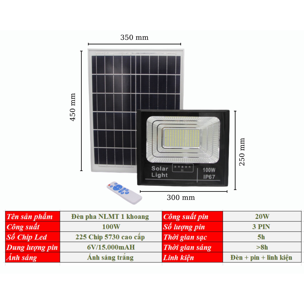 Đèn pha LED 1 khoang 100W-200W-300W- 400W
