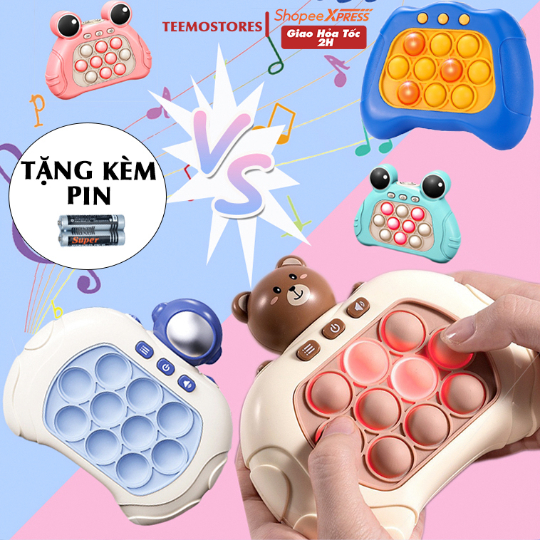 Máy Pop It Chơi Game Bấm Nút Có Tay Cầm,Giúp Xả Stress Cực Tốt,Tăng Khả Năng Tập Trung Và Phản Xạ Của Trẻ