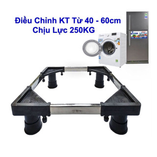 Kệ Máy Giặt - Chân Kê Tủ Lạnh Máy Giặt Đa Năng Chống Rung, Điều Chỉnh Được Kích Thước Phù Hợp Cho Máy
