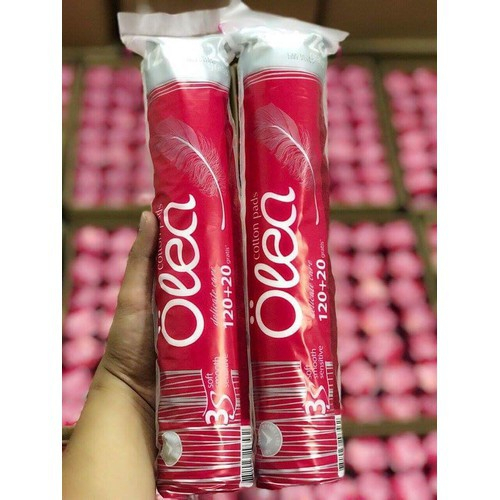 Combo 5 gói bông tẩy trang Olea mềm, dai 140 miếng