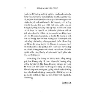 Sách - Bài Giảng Cuối Cùng (Randy Pausch, Jeffrey Zaslow)