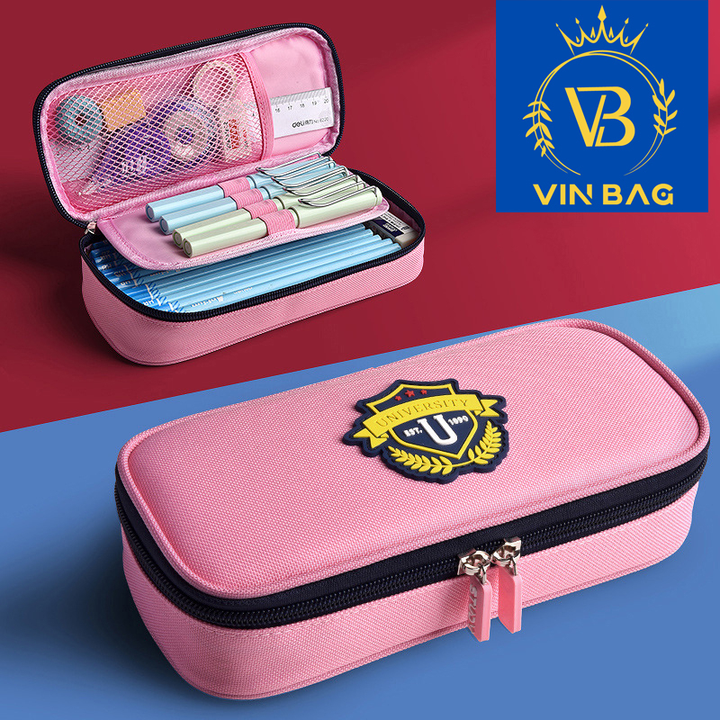 Hộp đựng bút VINBAG mẫu năm 2023 siêu sang - thiết kế nhiều ngăn, chống nước, đồ dùng văn phòng phẩm thịnh hành