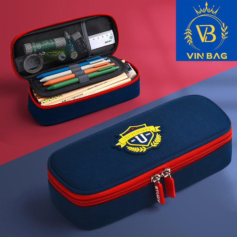 Hộp đựng bút VINBAG mẫu năm 2023 siêu sang - thiết kế nhiều ngăn, chống nước, đồ dùng văn phòng phẩm thịnh hành