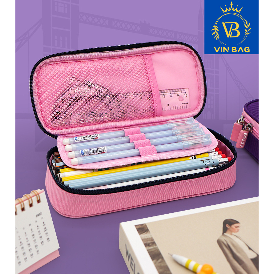 Hộp đựng bút VINBAG mẫu năm 2023 siêu sang - thiết kế nhiều ngăn, chống nước, đồ dùng văn phòng phẩm thịnh hành