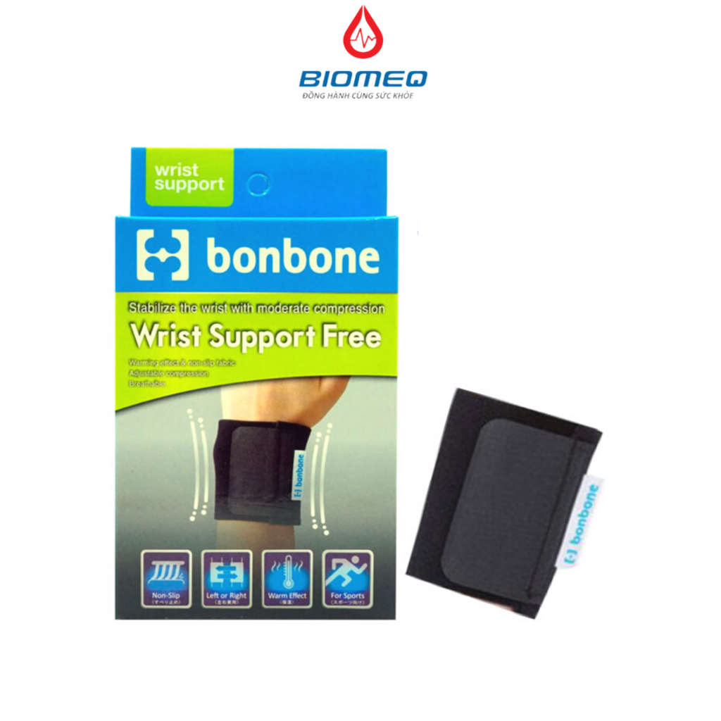 Đai nẹp cổ tay Bonbone Standard Wrist Supporter, đai cố định cổ tay chấn thương Bonbone Nhật Bản