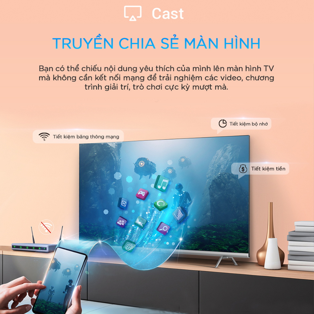 Tivi Coocaa 50 Inch 50V8 4k UHD smart tivi kết nối wifi điều khiển giọng nói đồng kiểm đổi trả 30 ngày - komex | BigBuy360 - bigbuy360.vn