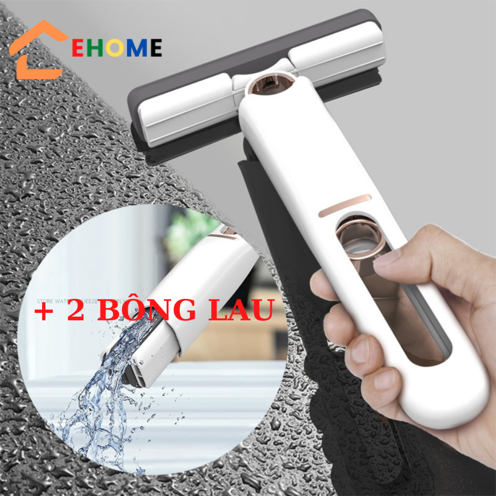 Cây lau nhà mini cây lau bàn kính cửa sổ ô tô đa năng cầm tay bộ dụng cụ vệ sinh gia đình nhỏ gọn Tặng thêm 1 bông lau