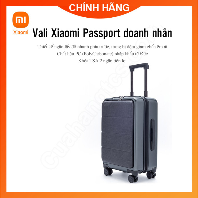Vali passport Xiaomi 90 Go fun business boarding 20inch Hàng Chính Hãng