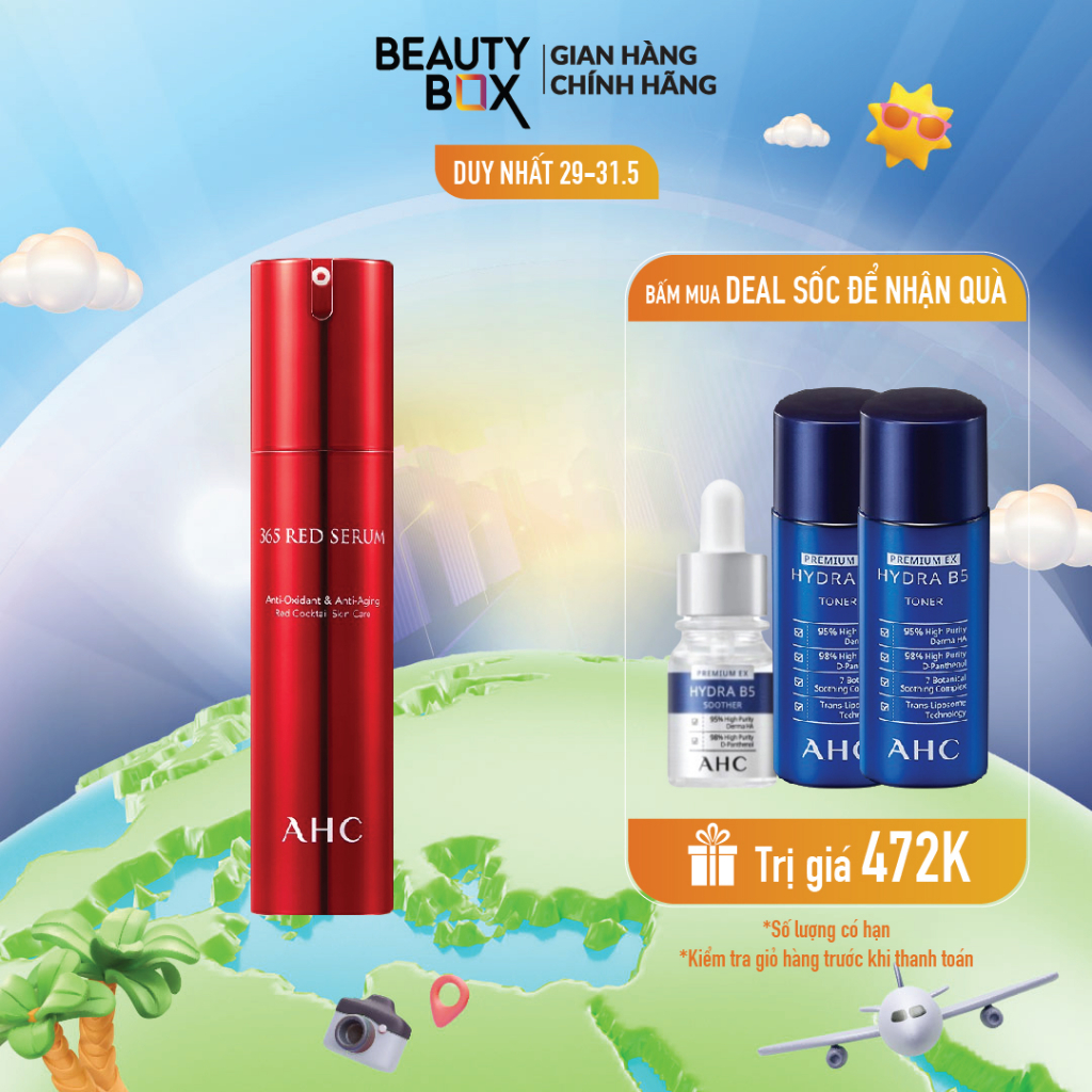 Tinh Chất Chống Lão Hóa Làm Sáng Da AHC 365 Red Serum 50Ml