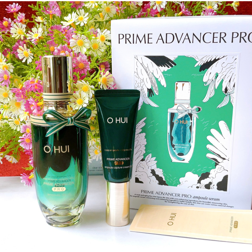 TINH CHẤT CHỐNG LÃO HOÁ OHUI PRIME ADVANCER AMPOULE SERUM SPECAIL 90ml kèm quà tặng