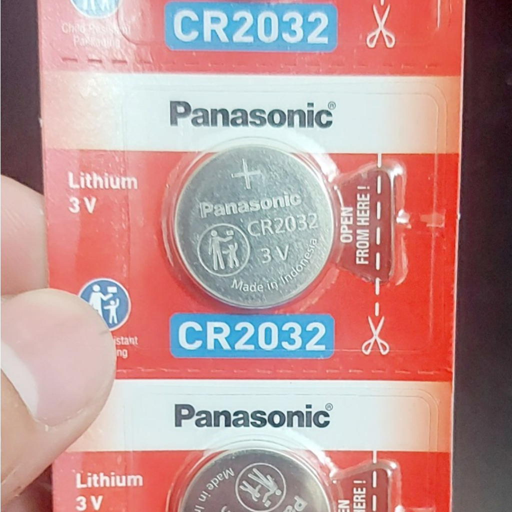Pin Khuy Cúc Áo Panasonic cho chìa khoá ô tô, cửa cuốn, xe honda CR2032 - 3V Lithium