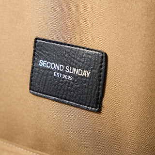Balo Second Sunday Leather Logo Backpack SA08/ Nâu