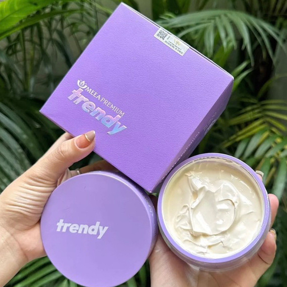Kem body trendy tím MEEA dưỡng trắng da body, kem dưỡng ẩm body nâng tone da kích trắng mờ thâm tặng gói ủ trắng 250g