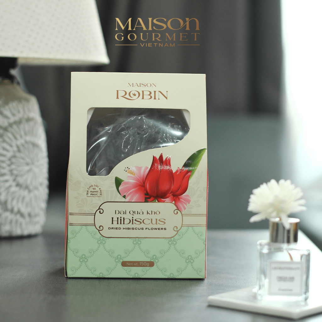 Đài Quả Khô - Trà khô Hibiscus  Loại 1 Vùng nguyên liệu Hibiscus và Sấy trực tiếp tại nhà máy Maison Gourmet