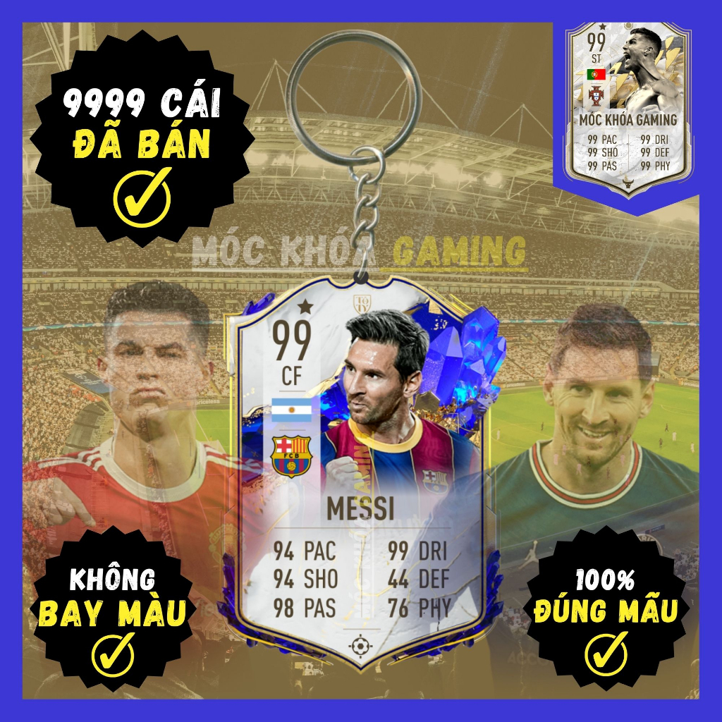 Móc Khóa Cầu Thủ Mùa - ICON TOTY