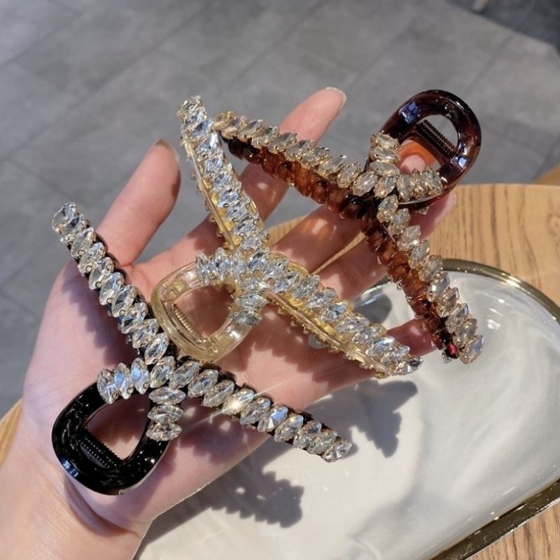 KẸP CÀNG CUA ĐÍNH ĐÁ CAO CẤP SIZE 11.5CM PHONG CÁCH HÀN QUỐC KOREAN GIRLS