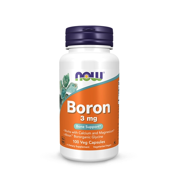 Viên uống Vitamin Now Foods Boron 3 mg  nhập khẩu Mỹ - Gymstore tăng cường sức khỏe, xương khớp