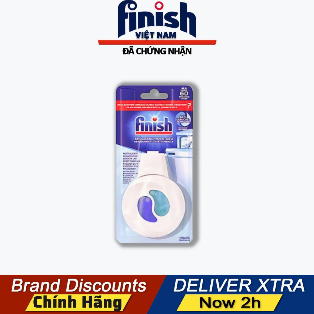 Khử mùi máy rửa bát Finish - Tinh dầu treo thơm dành cho máy rửa chén bát