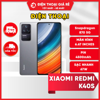 Điện thoại xiaomi redmi k40s - pin 4500 mah - điện thoại giá rẻ hà nội