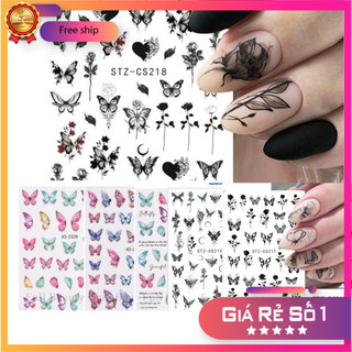 Sticker bướm dán móng nail mẫu mới