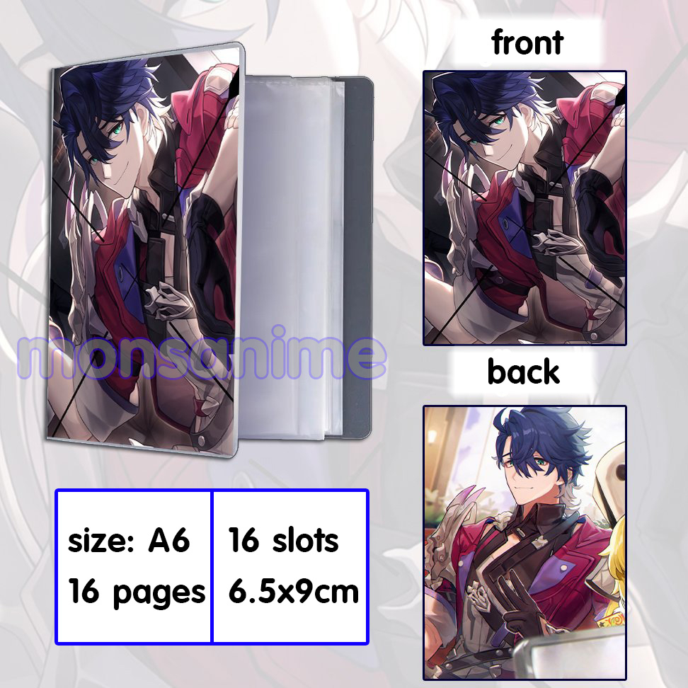 Album mini A6 đựng card Honkai Impact Star Rail các nhân vật 16 ô sổ binder anime game sưu tập