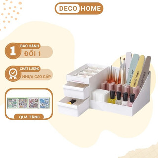 Kệ đựng mỹ phẩm mini 2 ngăn kéo decor phòng - Kệ đựng đồ trang điểm để bàn đẹp giá rẻ nhiều ô son cao cấp