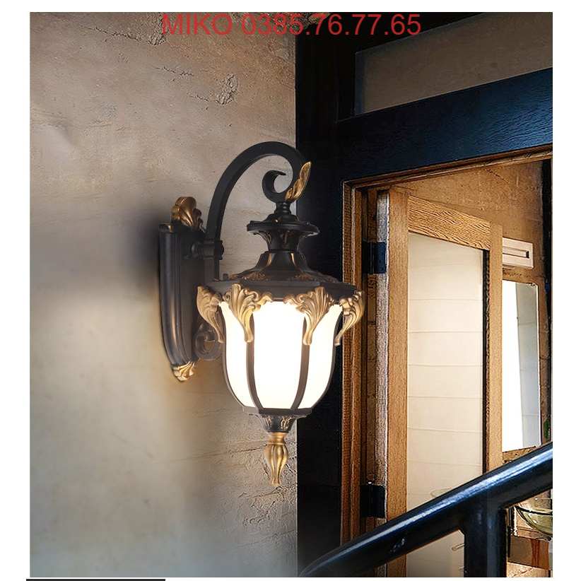 Đèn gắn tường, cột, đèn treo vách tường ngoài trời MIKO 096, 0310, 0351+ Kèm bóng led 9w - ba màu