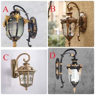 Đèn gắn tường, cột, đèn treo vách tường ngoài trời MIKO 096, 0310, 0351+ Kèm bóng led 9w - ba màu