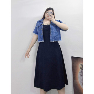 SET ĐẦM DÂY KÈM KHOÁC JEAN