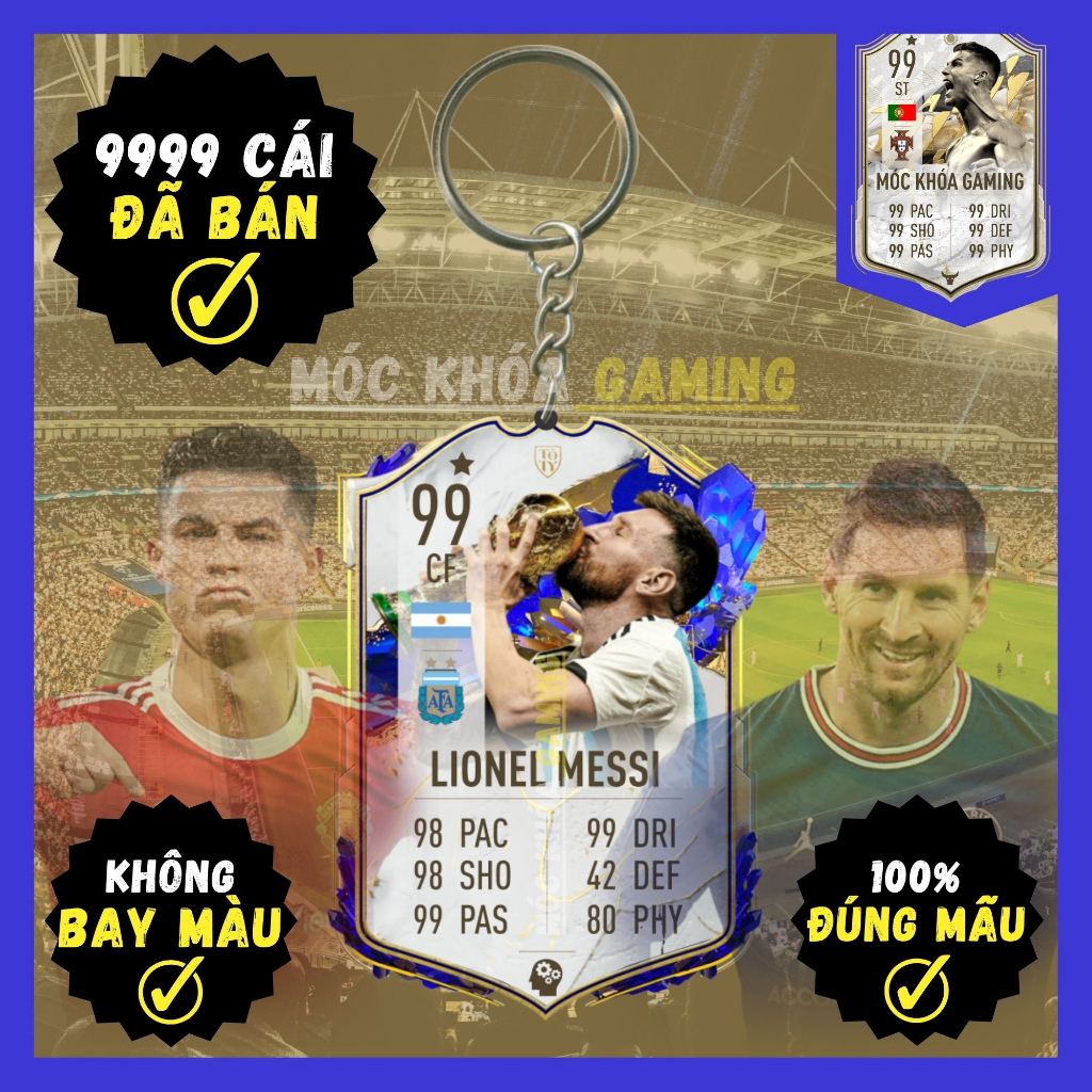 Móc Khóa Cầu Thủ Mùa - ICON TOTY