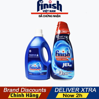 Gel rửa bát finish classic 1500ml - gel finish all in one max 1000ml - finish chính hãng