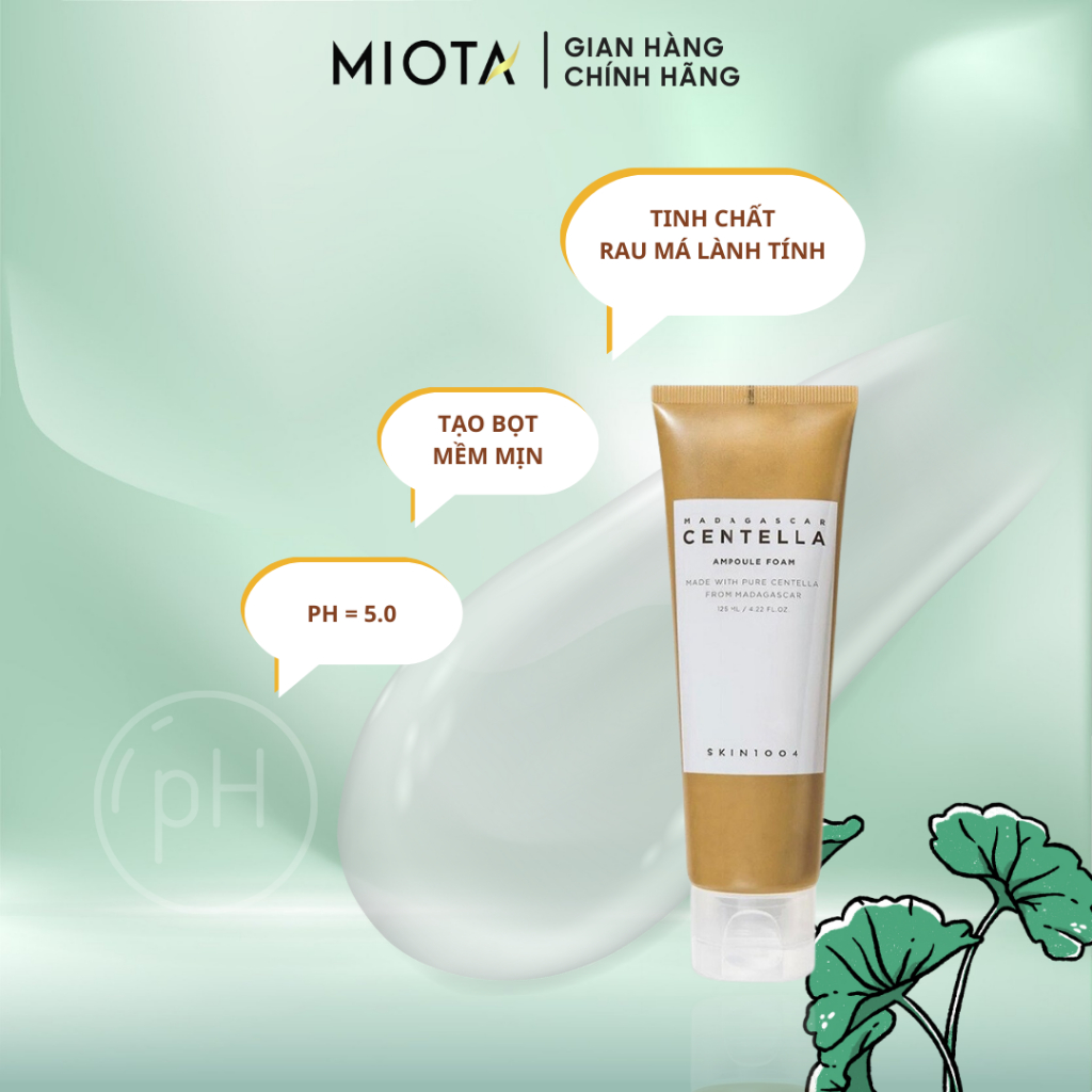 Sữa Rửa Mặt Dưỡng Ẩm Và Làm Sạch Da Skin1004 Madagascar Centella Ampoule Foam 125ml